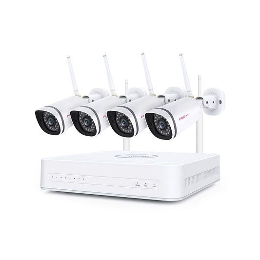 Foscam FN7108W-B4-1T 2MP WiFi beveiligingsset wit