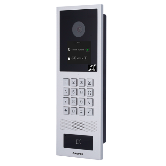 Akuvox S532-BIM 2MP PoE+ SIP geschikt voor Gehoorapparaten Vandaalbestendige IK08 TFT 2.8" touchscreen Video Intercom