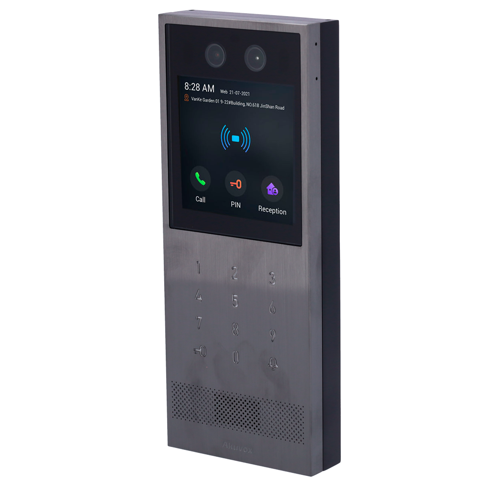 Akuvox X912S 2MP PoE+ SIP Vandaalbestendige IK10 TFT 4" touchscreen Video Intercom