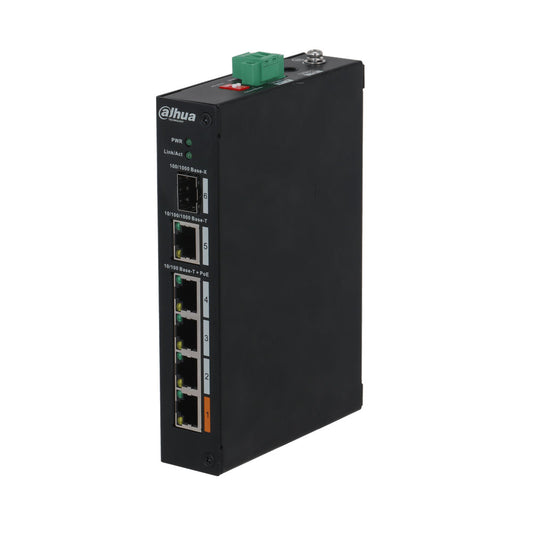 Dahua DH-PFS3106-4ET-60-V2 Unmanaged 4 PoE+ 2 Gigabit Combo 60W Switch