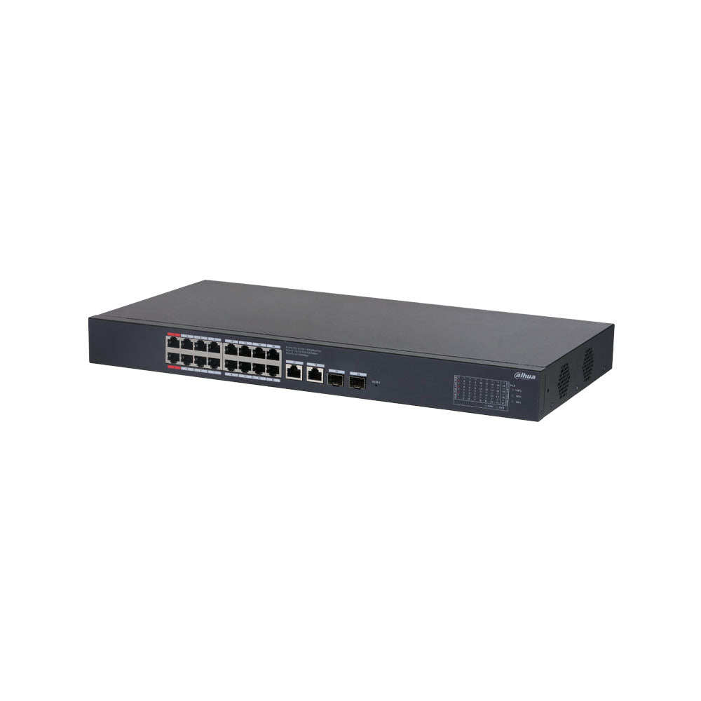 Dahua DH-CS4220-16GT-135 Cloud Managed 16 PoE 2 RJ45 Uplink 2 SFP Uplink 135W Switch