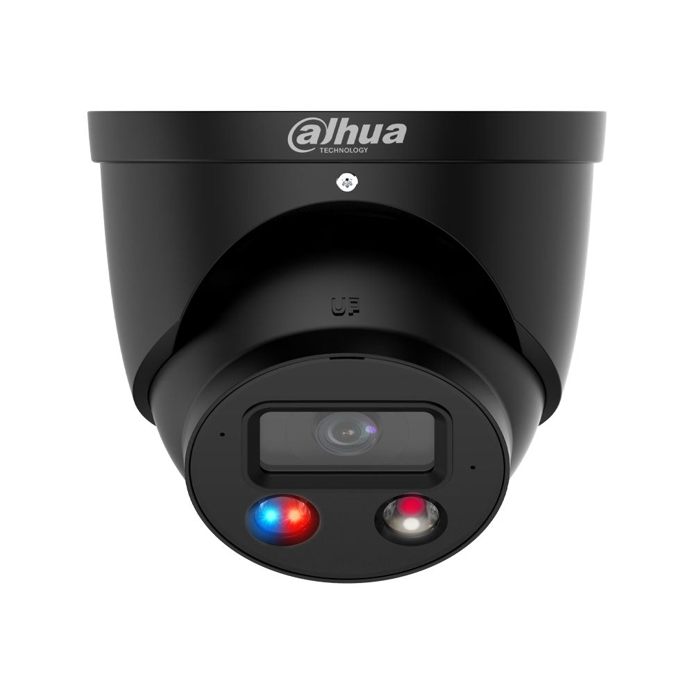 Dahua HDW3449HP-AS-PV-0280B-S4-B 4MP vaste lens Full Color IR 40m mic PoE Turret TiOC IP camera