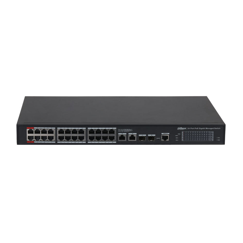 Dahua DH-S4228-24GT-360 Cloud Managed 24 PoE 2 RJ45 Uplink 2 SFP Uplink 360W Switch