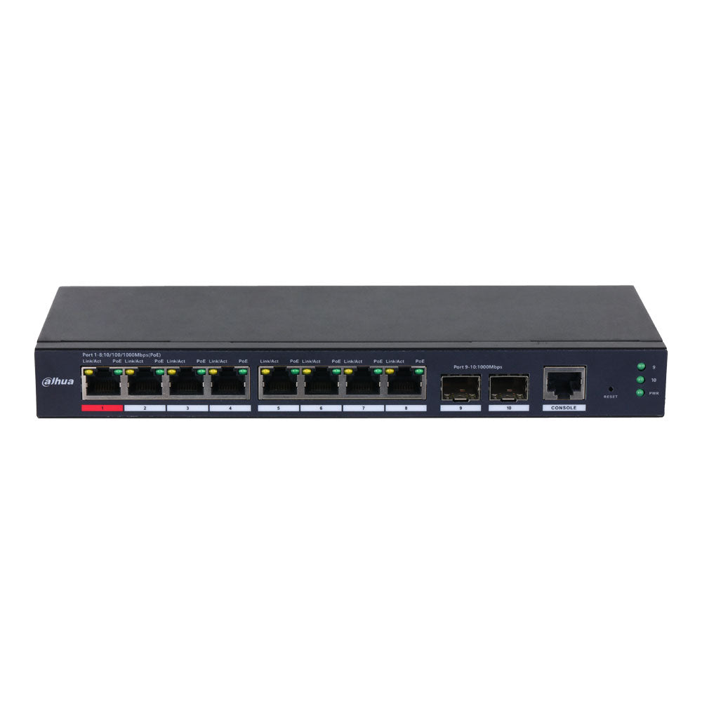 Dahua DH-S4210-8GT-110 Cloud Managed 8 PoE 2 SFP Uplink 110W Switch