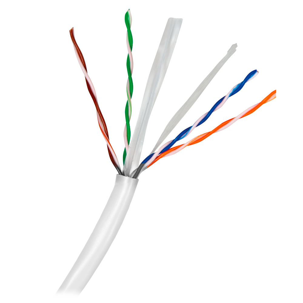 Safire CAT6 UTP CCA 100 meter 24 AWG (0.5 mm) Halogeen vrij LSZH kabel grijs