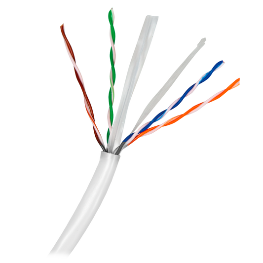 Safire CAT6 UTP CCA 100 meter 24 AWG (0.5 mm) Halogeen vrij LSZH kabel grijs