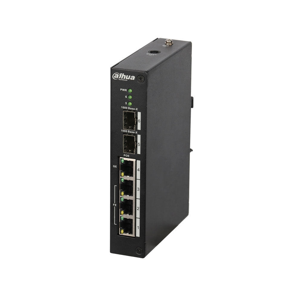 Dahua PFS4206-4P-96 Managed 3 PoE+ 1 PoE+/Hi-PoE uplink 2 SFP 96W Switch