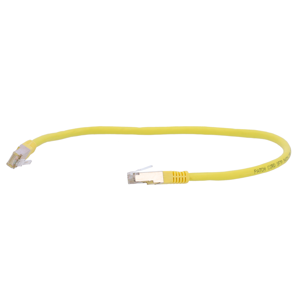 Safire CAT6A SFTP 100% koper patchkabel 1 meter geel