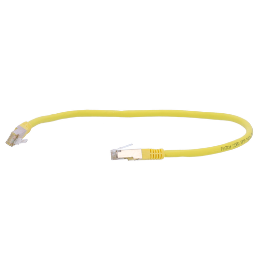 Safire CAT6A SFTP 100% koper patchkabel 1 meter geel