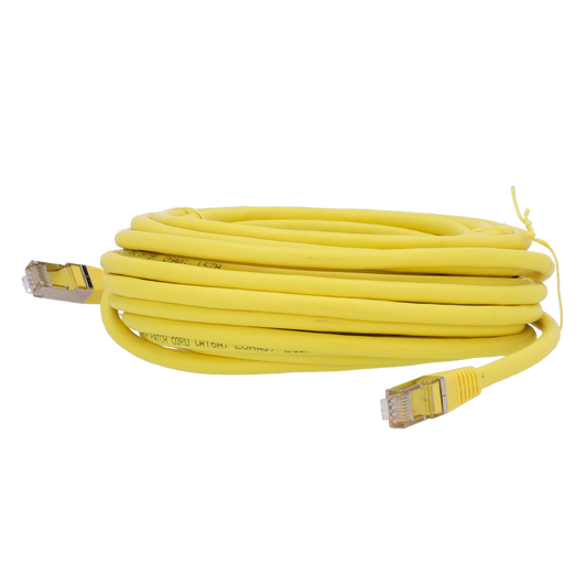 Safire CAT6A SFTP 100% koper patchkabel 2 meter geel