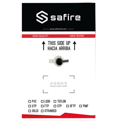 Safire CAT6 UTP CCA buitenkabel 305 meter kabel zwart