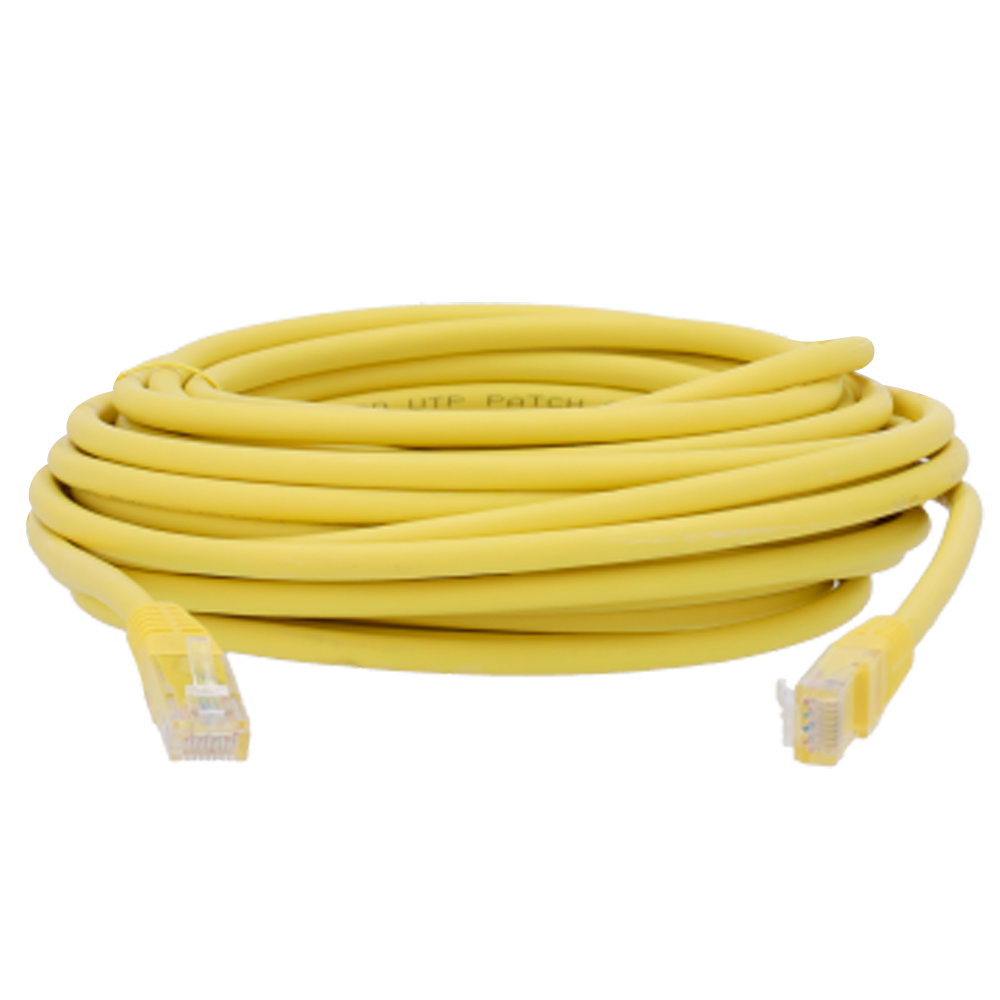 Safire CAT6 UTP halogeen vrij 2 meter CCA patchkabel geel