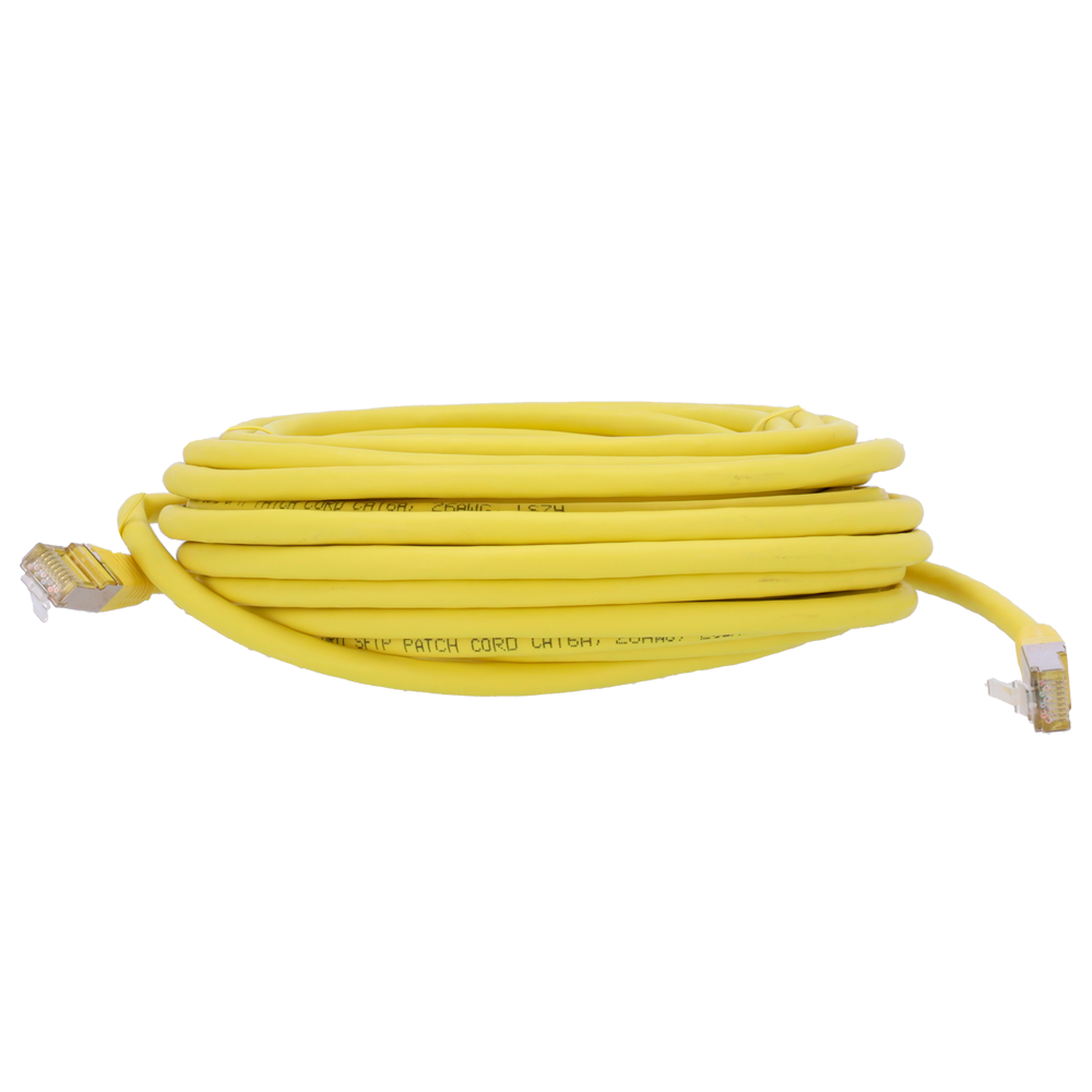 Safire CAT6A SFTP 100% koper patchkabel 2 meter geel