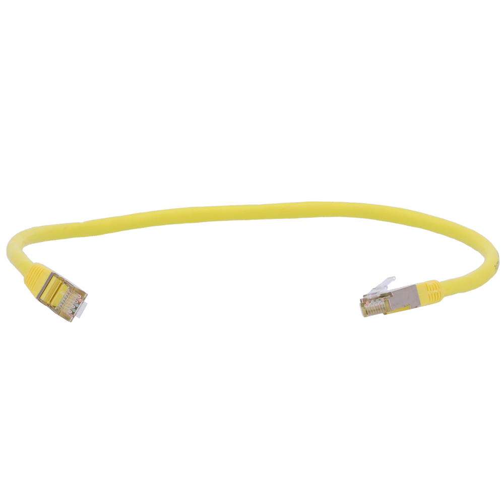 Safire CAT6A SFTP 100% koper patchkabel 1 meter geel