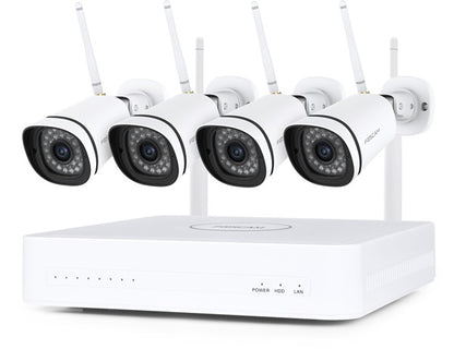 Foscam FN8108W-B4-1T 3MP 8-kanaals WiFi beveiligingsset wit