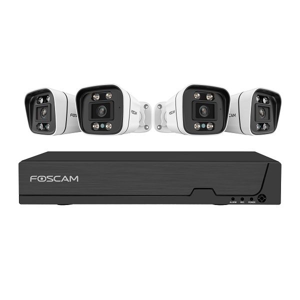 Foscam FN9108E-B4-2T 5MP NVR 2TB Bullet PoE Kit wit