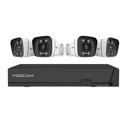 Foscam FNA108E-B4-2T-B 8MP NVR 2TB Bullet PoE Kit wit