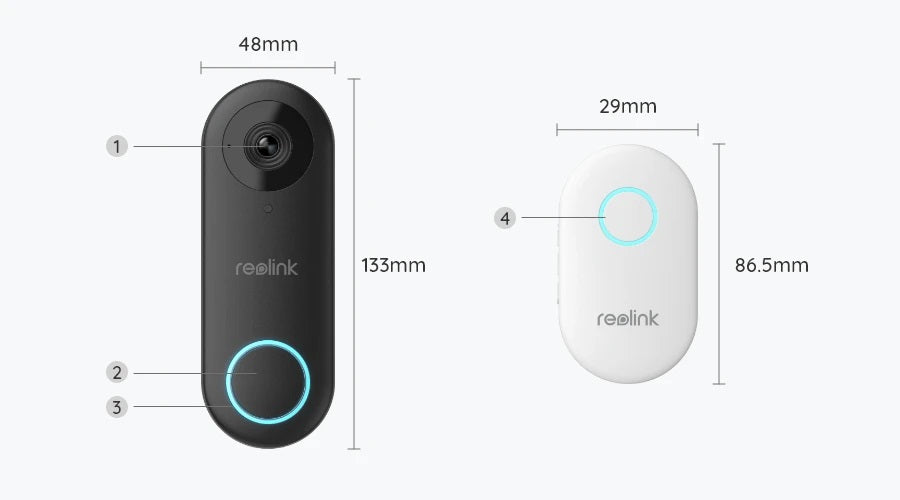 Reolink 4MP PoE Videodeurbel