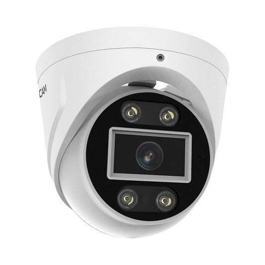 Foscam T5EP 5MP geluid- en lichtalarm PoE IP camera wit