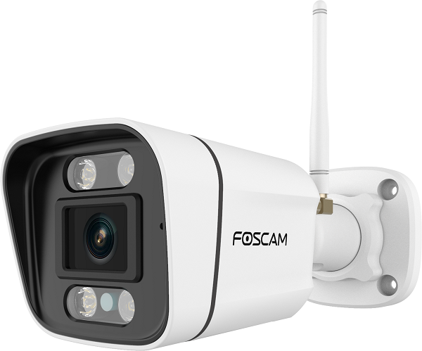 Foscam V8P 4K/8MP dual-band WiFi geluid- en lichtalarm Bullet IP camera wit