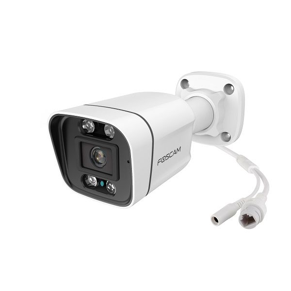 Foscam V8EP 8MP persoons- en voertuigdetectie PoE Bullet IP camera wit